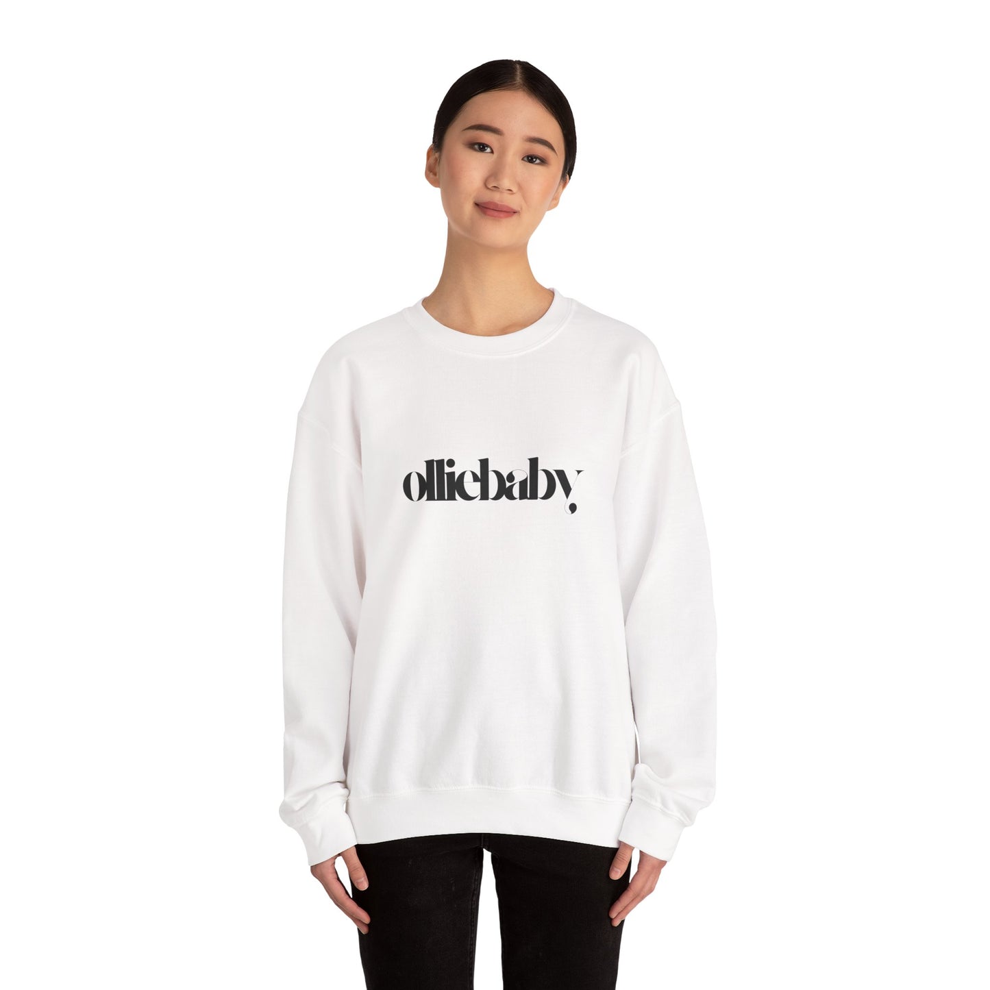 Crewneck Sweatshirt, Cute Aesthetic Olliebaby Unisex, Very Cool Vibes, Cozy Jumper, Trendy Sweater, Soft Pullover, Stylish Top