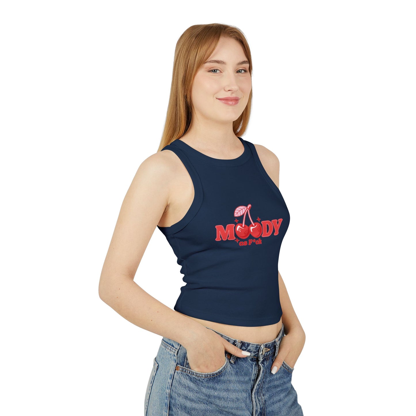 Tank Top, Y2K Inspired Ribbed Racerback for Women, Feeling Cute Must-Have, Jk Queen's Dream, Public Ready Fashion Shirt