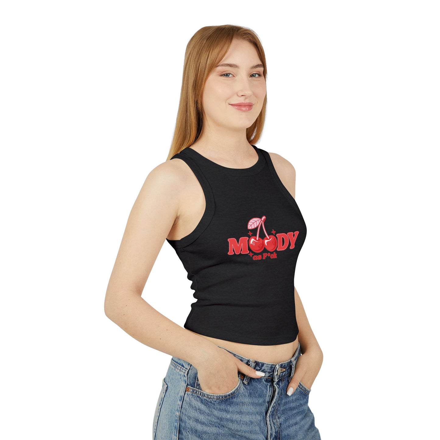 Tank Top, Y2K Inspired Ribbed Racerback for Women, Feeling Cute Must-Have, Jk Queen's Dream, Public Ready Fashion Shirt