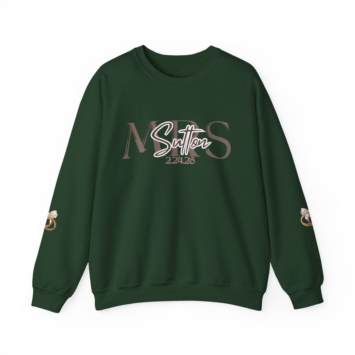 Wedding Colors Crewneck Sweatshirt, Future Wifey Bride Gift, Bridal Party, Customized Wedding Mrs. Top, Personalized Bachelorette