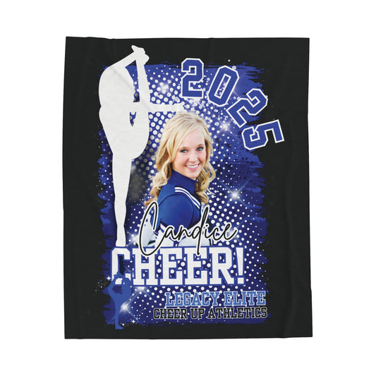 Blanket, Personalized Cheerleader Blanket with Color Photo, Custom Photo Fleece Throw, Sports Team Gift, Cheerleader Blanket, Cheer Gift