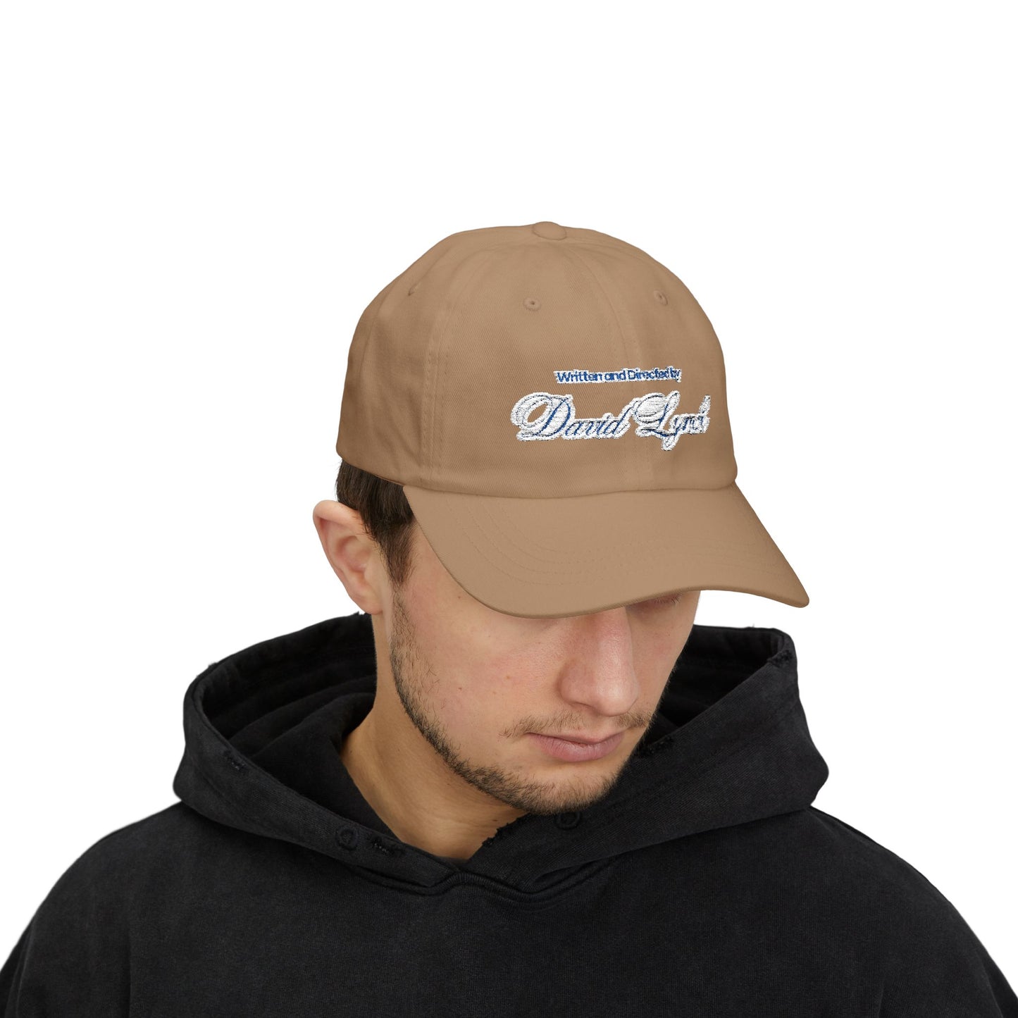Embroidered Dad Cap, David Lynch Inspired Hat, Minimalist Baseball Cap, Retro Hipster Cap, Creative Visionary Gift, Black Dad Hat