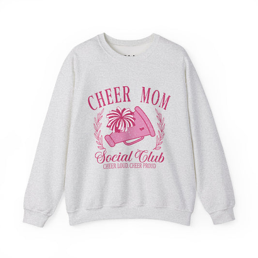 Cheer Mom Social Club Sweatshirt, Gift for Cheer Moms, Practice, Late Nights, Comp Mornings, Unisex Crewneck, Driving, Running Around
