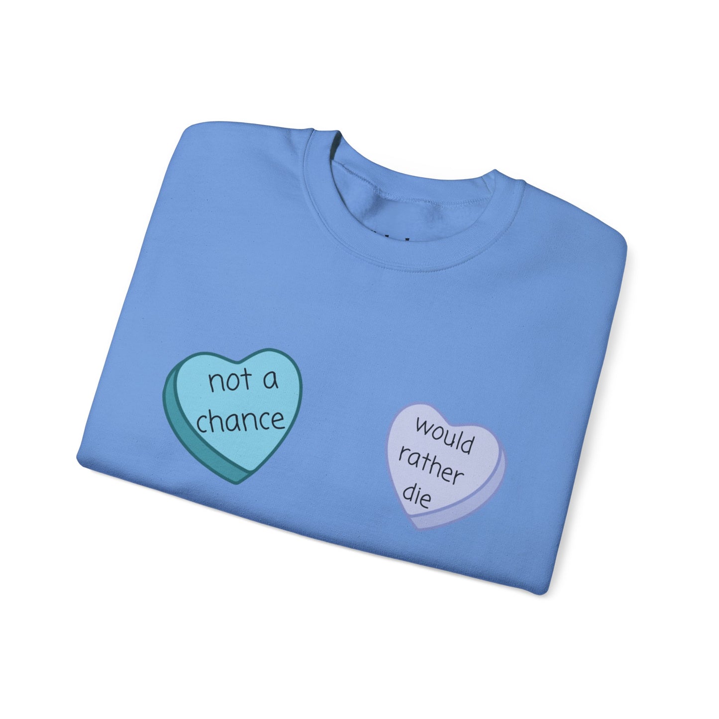 Heart Candy Sweatshirt, Gift for Singles, Love Sweatshirt, Valentine's Day Gift, Hopeless Romantic, Galentines Gift