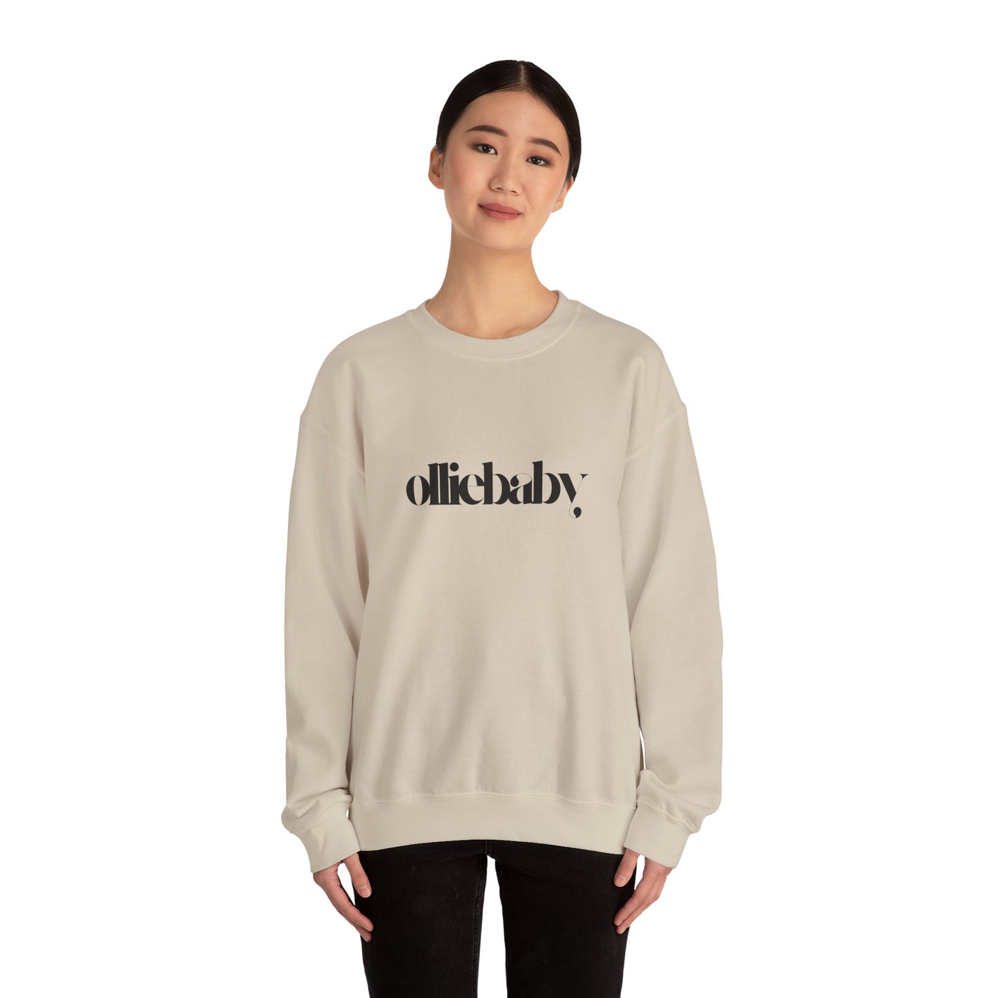 Crewneck Sweatshirt, Cute Aesthetic Olliebaby Unisex, Very Cool Vibes, Cozy Jumper, Trendy Sweater, Soft Pullover, Stylish Top