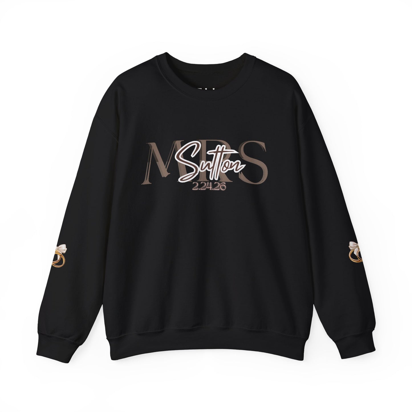 Wedding Colors Crewneck Sweatshirt, Future Wifey Bride Gift, Bridal Party, Customized Wedding Mrs. Top, Personalized Bachelorette
