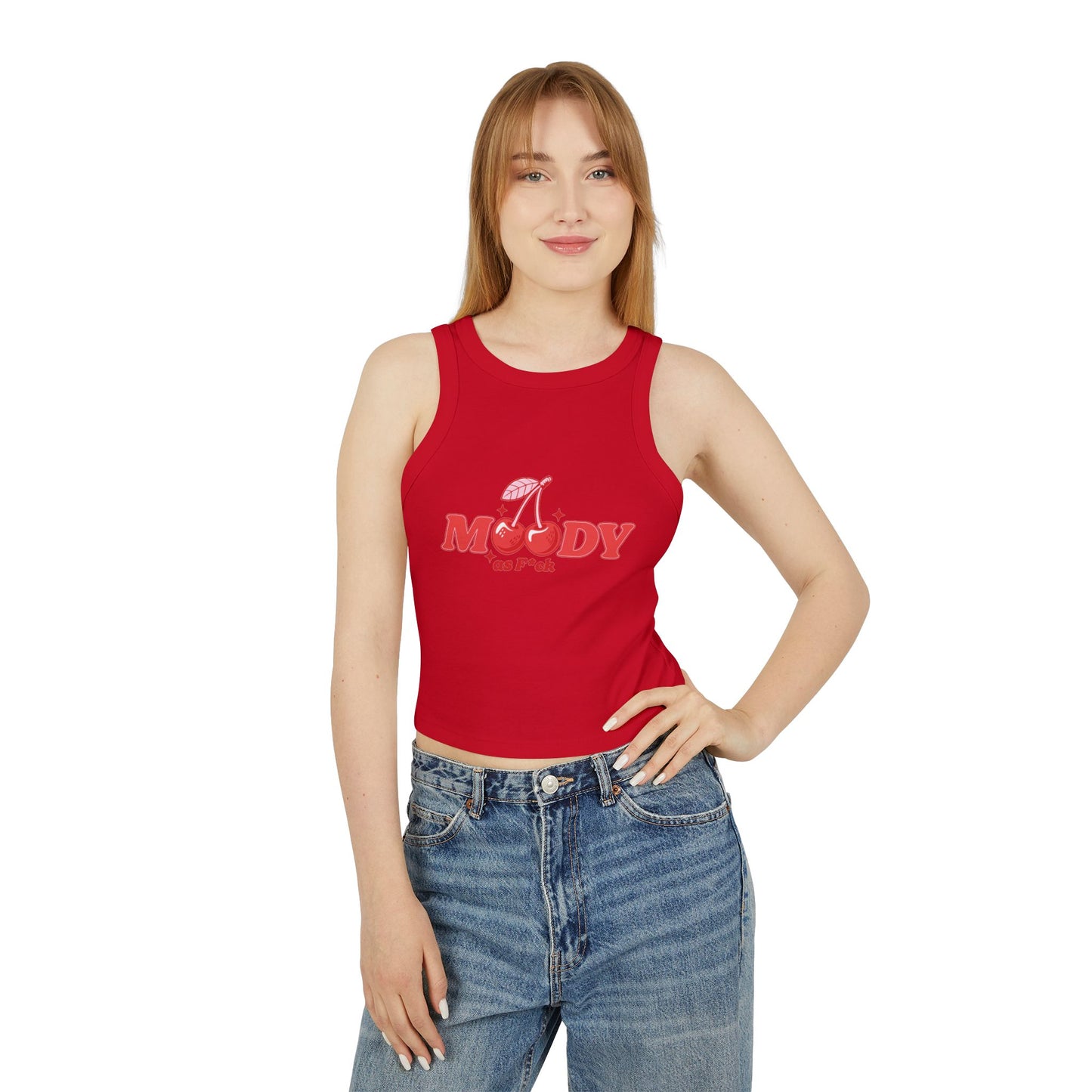 Tank Top, Y2K Inspired Ribbed Racerback for Women, Feeling Cute Must-Have, Jk Queen's Dream, Public Ready Fashion Shirt