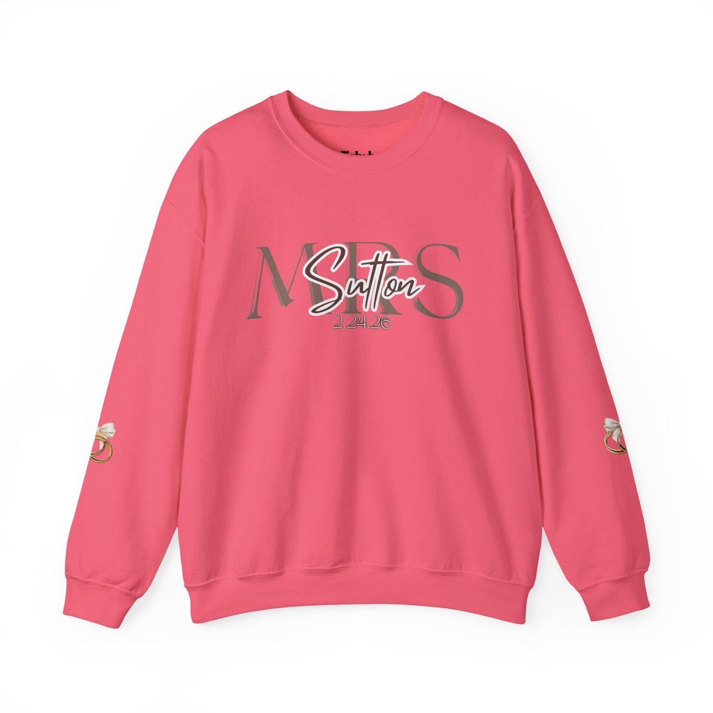 Wedding Colors Crewneck Sweatshirt, Future Wifey Bride Gift, Bridal Party, Customized Wedding Mrs. Top, Personalized Bachelorette