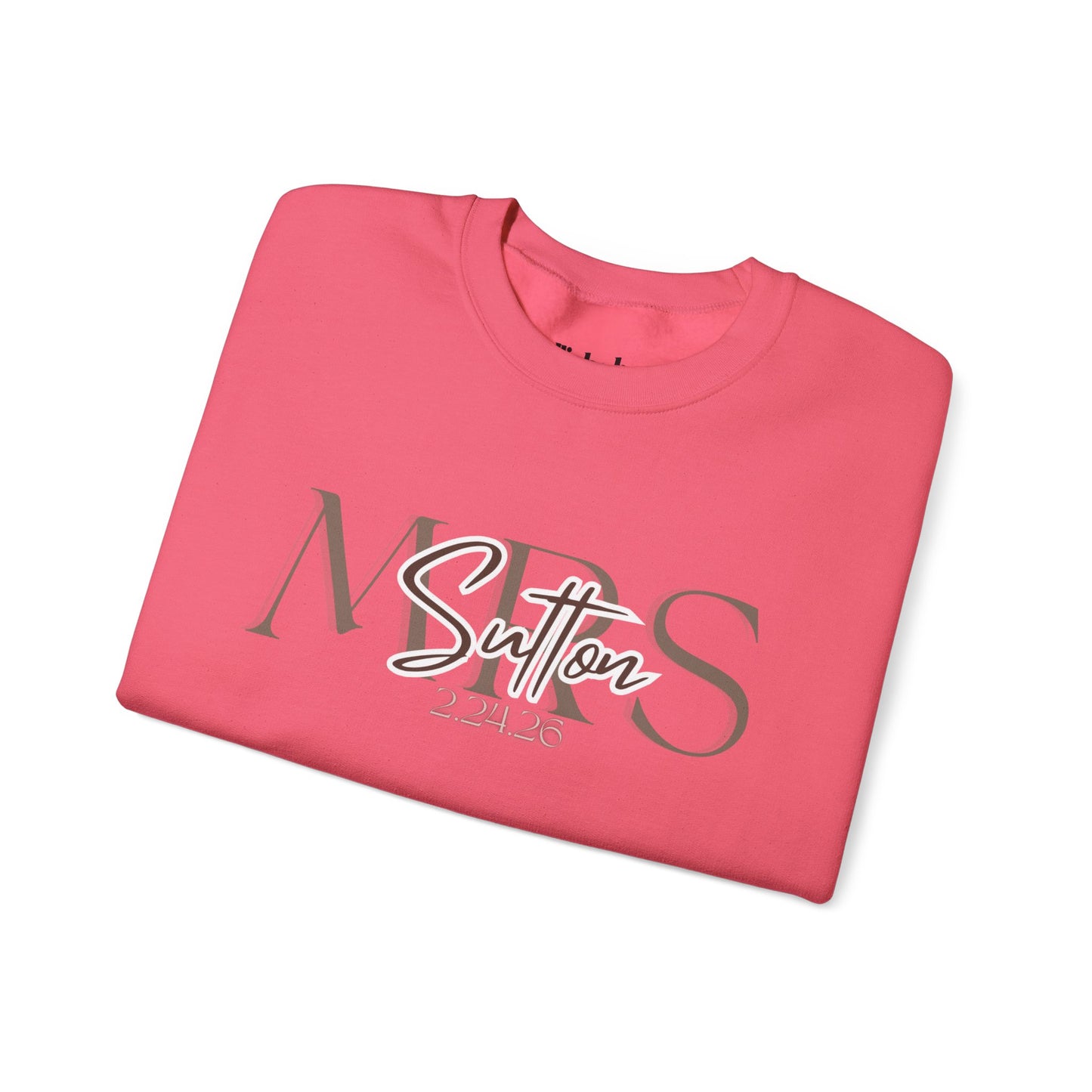 Wedding Colors Crewneck Sweatshirt, Future Wifey Bride Gift, Bridal Party, Customized Wedding Mrs. Top, Personalized Bachelorette