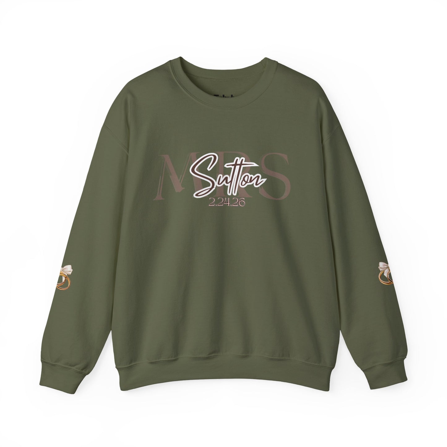 Wedding Colors Crewneck Sweatshirt, Future Wifey Bride Gift, Bridal Party, Customized Wedding Mrs. Top, Personalized Bachelorette