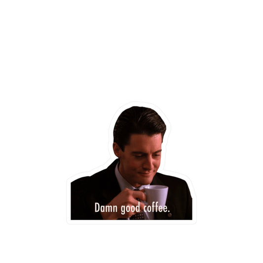 Vinyl Decal Sticker, Twin Peaks Agent Dale Cooper Coffee Scene, Pop Culture Laptop Decal, David Lynch Fan Gift, Unique Car Window Decor, DIY