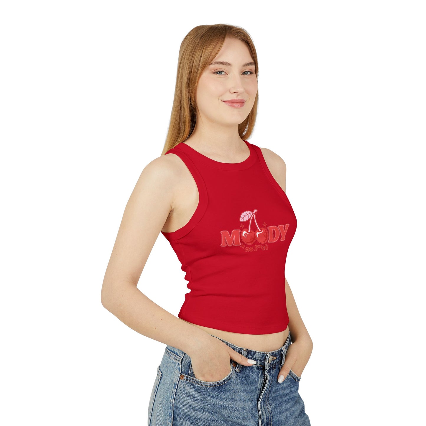 Tank Top, Y2K Inspired Ribbed Racerback for Women, Feeling Cute Must-Have, Jk Queen's Dream, Public Ready Fashion Shirt