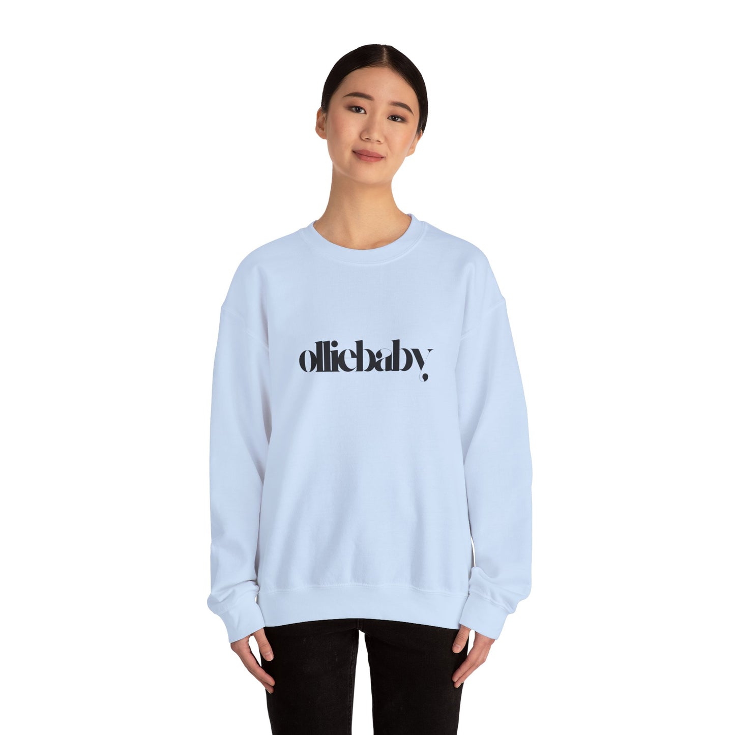Crewneck Sweatshirt, Cute Aesthetic Olliebaby Unisex, Very Cool Vibes, Cozy Jumper, Trendy Sweater, Soft Pullover, Stylish Top