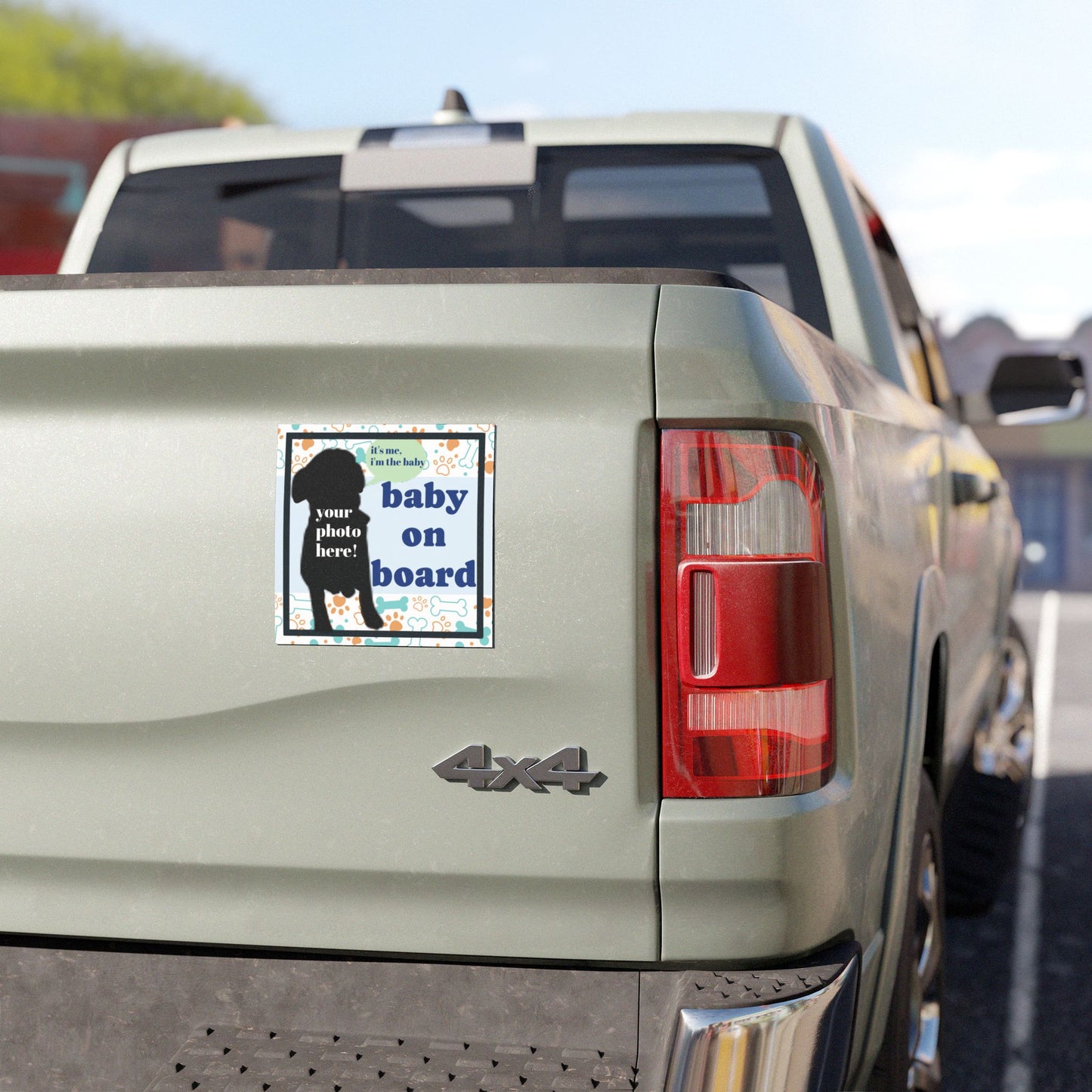 Dog Lover Car Magnet, Personalized Customized Bumper Sticker Magnet, Pet Owner Gift, Fridge Magnet, Refrigerator Decoration, Cute Animal