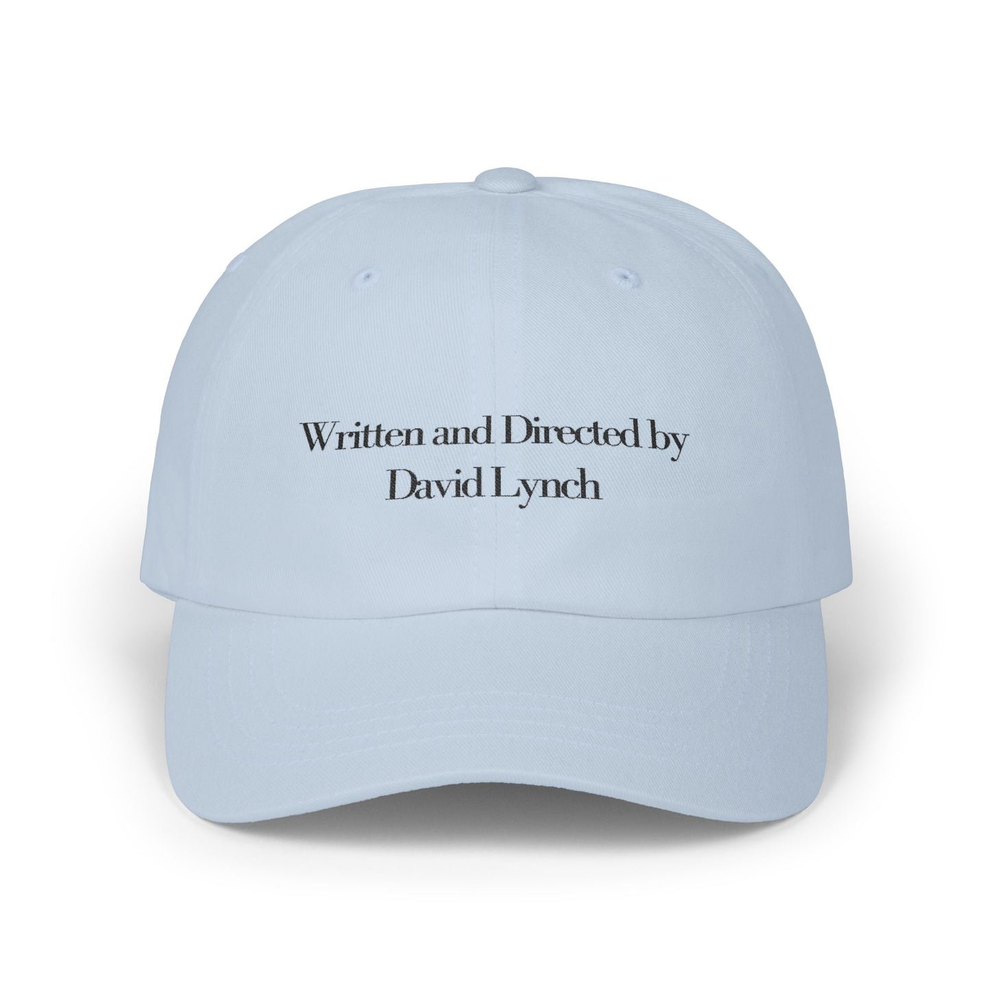 Embroidered Dad Cap, David Lynch Inspired Hat, Minimalist Baseball Cap, Retro Hipster Cap, Creative Visionary Gift, Black Dad Hat