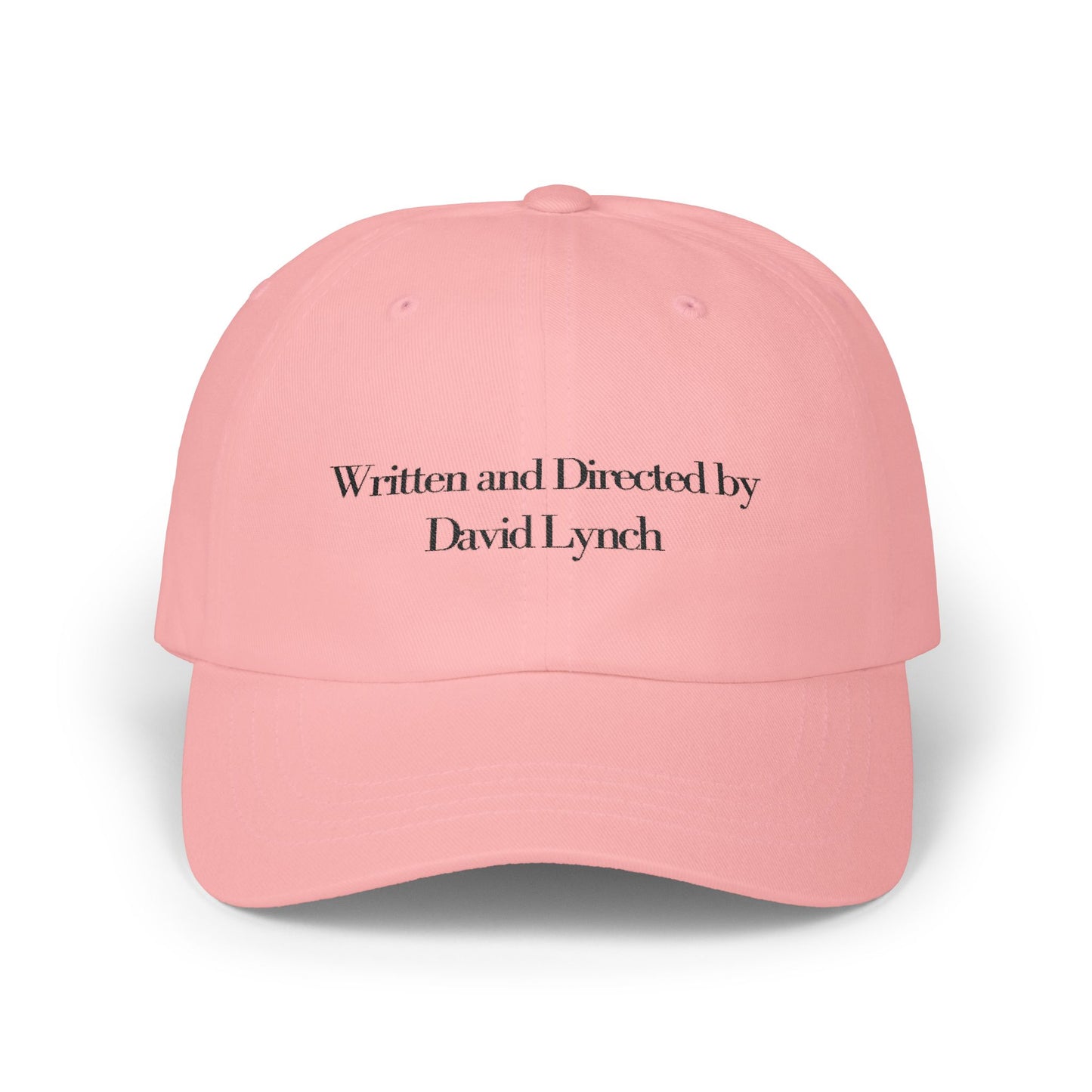 Embroidered Dad Cap, David Lynch Inspired Hat, Minimalist Baseball Cap, Retro Hipster Cap, Creative Visionary Gift, Black Dad Hat