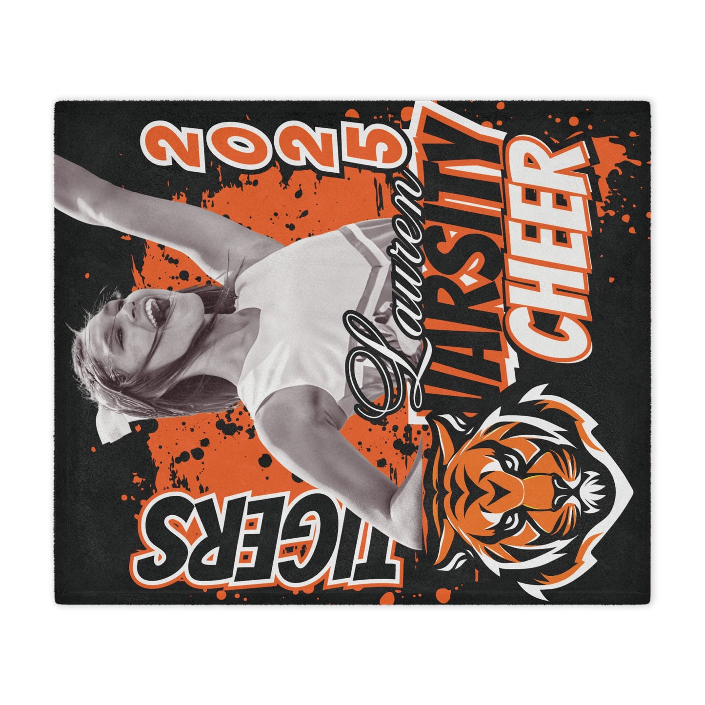 Athlete Stadium Blanket, Personalized Sports Team Throw, Custom Fan Fleece, Game Day Gift, Cozy Winter Blanket