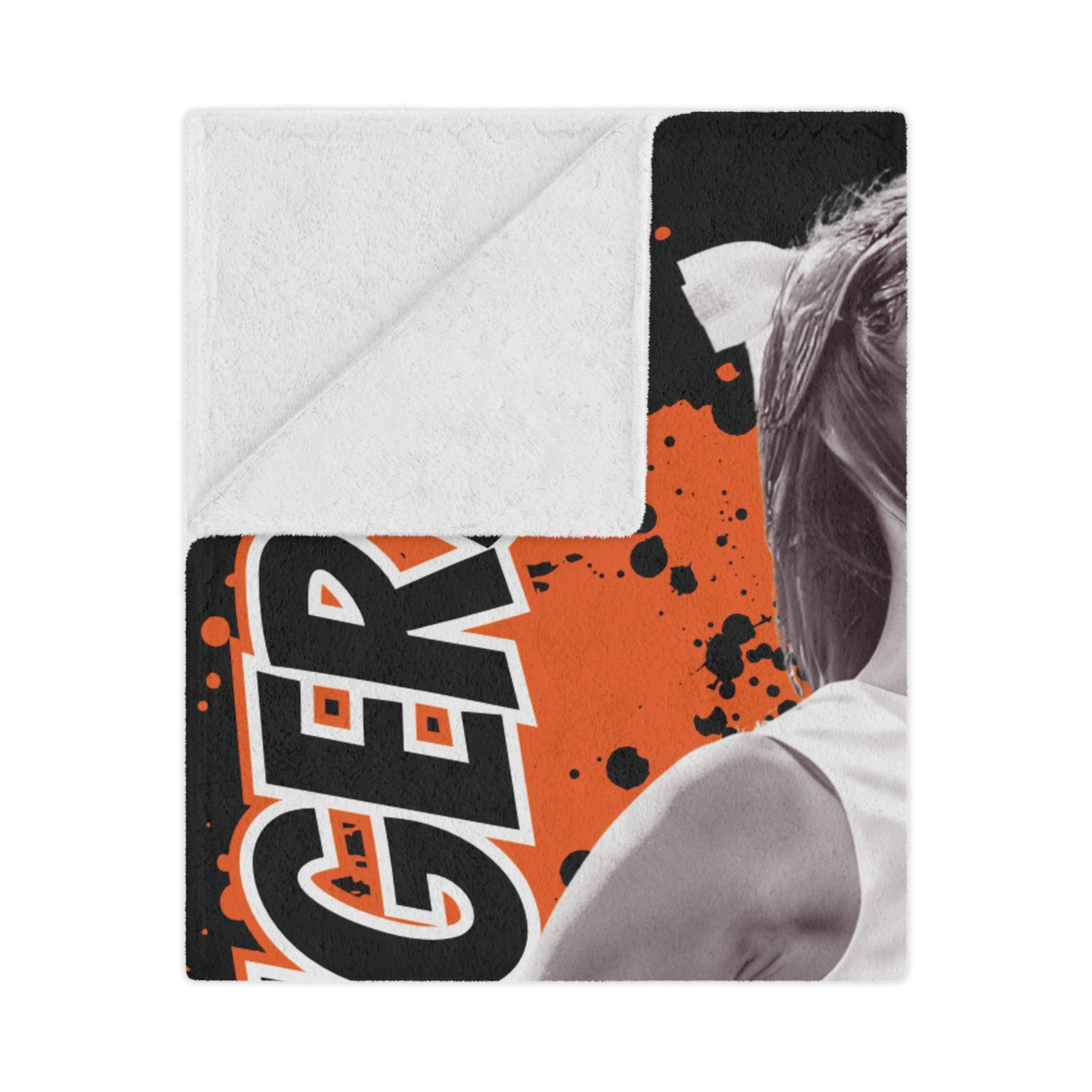 Athlete Stadium Blanket, Personalized Sports Team Throw, Custom Fan Fleece, Game Day Gift, Cozy Winter Blanket