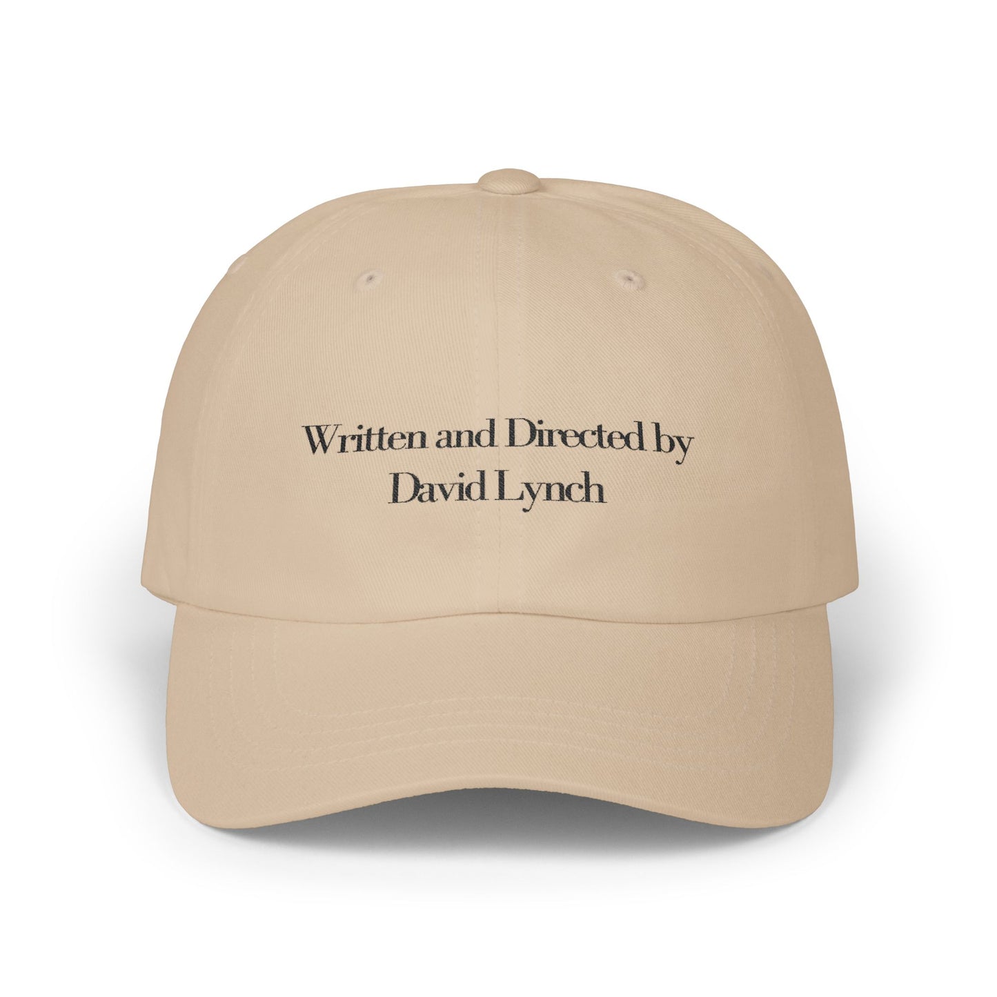 Embroidered Dad Cap, David Lynch Inspired Hat, Minimalist Baseball Cap, Retro Hipster Cap, Creative Visionary Gift, Black Dad Hat