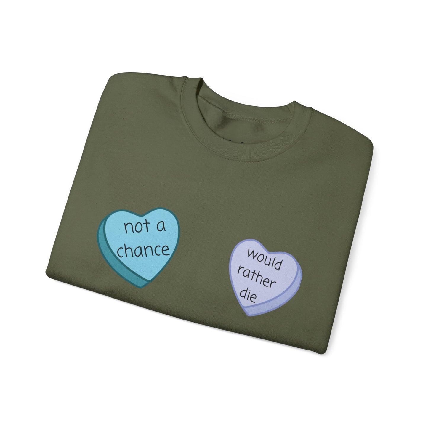 Heart Candy Sweatshirt, Gift for Singles, Love Sweatshirt, Valentine's Day Gift, Hopeless Romantic, Galentines Gift