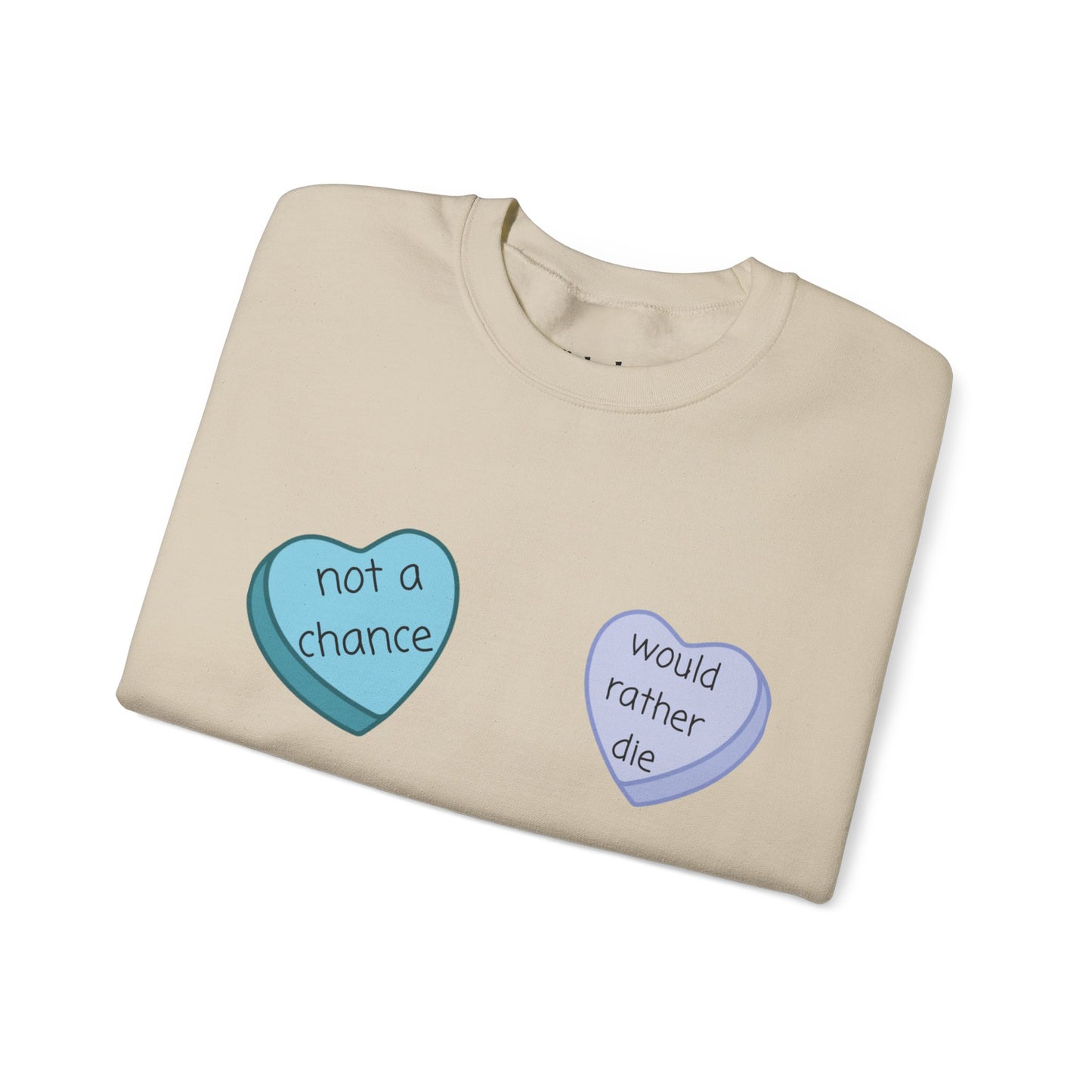 Heart Candy Sweatshirt, Gift for Singles, Love Sweatshirt, Valentine's Day Gift, Hopeless Romantic, Galentines Gift