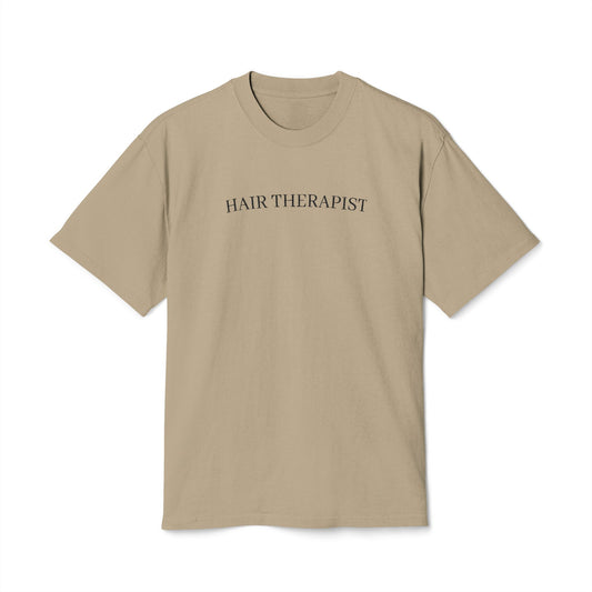 Hair Therapist Heavy Faded Tee, Funny T-Shirt, Gifts for Hairdressers, Unisex Graphic Tee, Casual Wear, Birthday Gift