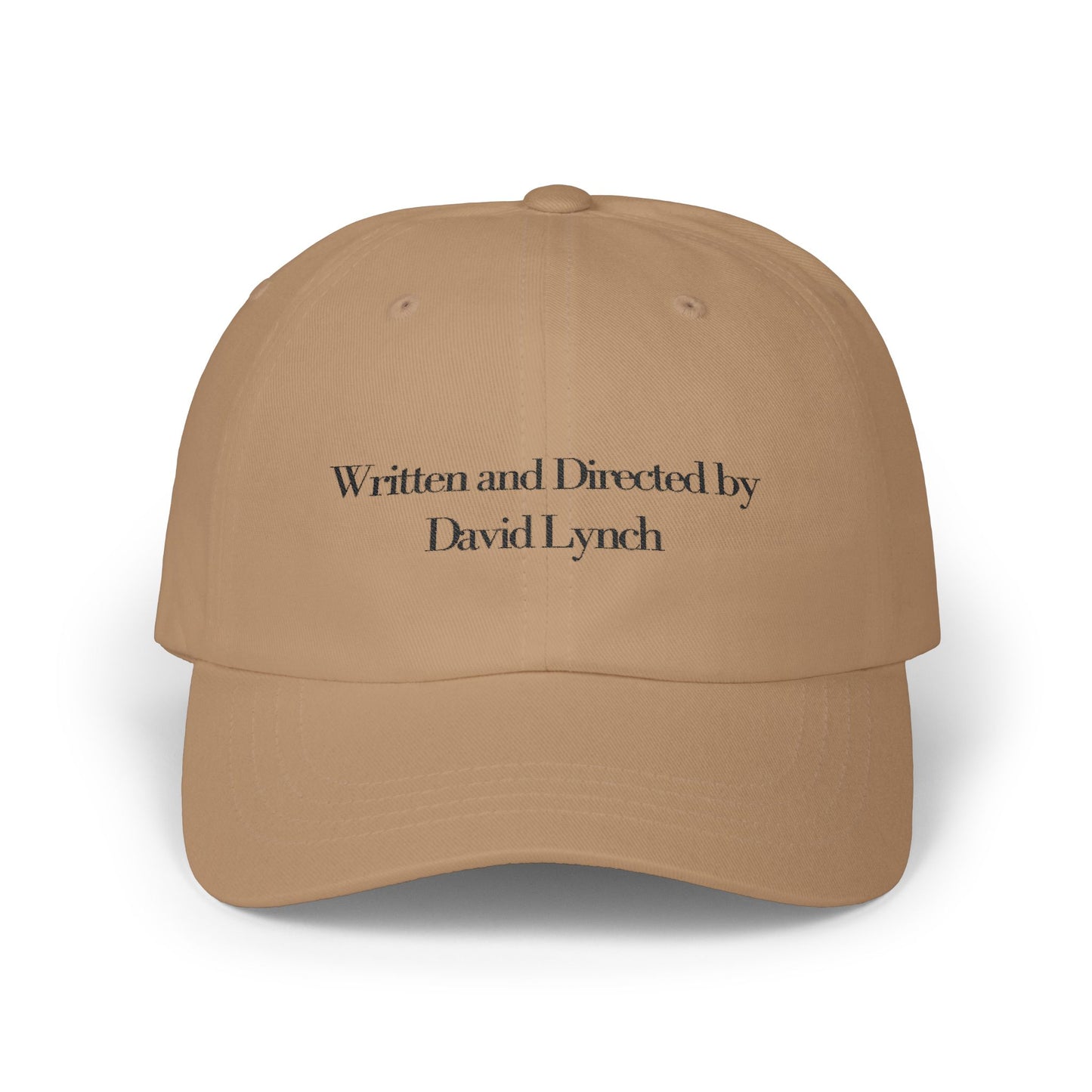 Embroidered Dad Cap, David Lynch Inspired Hat, Minimalist Baseball Cap, Retro Hipster Cap, Creative Visionary Gift, Black Dad Hat