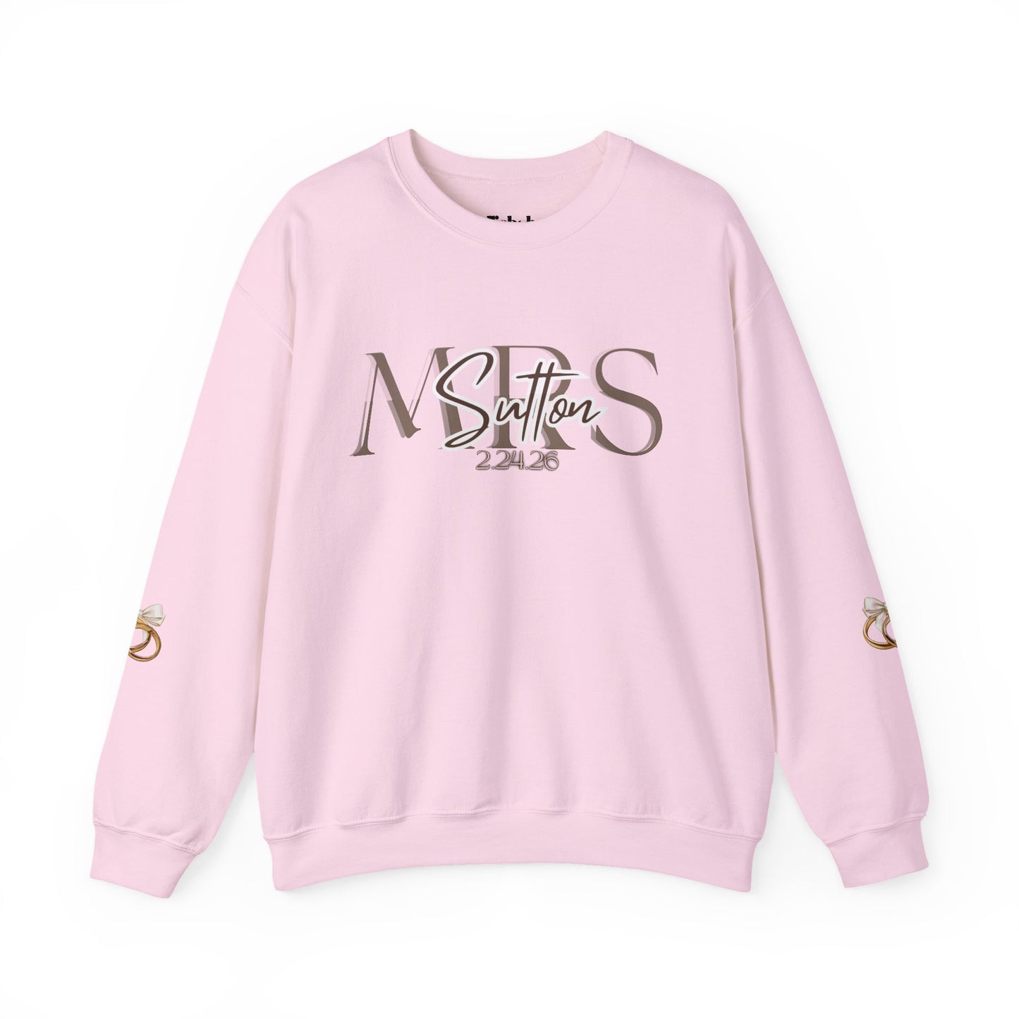 Wedding Colors Crewneck Sweatshirt, Future Wifey Bride Gift, Bridal Party, Customized Wedding Mrs. Top, Personalized Bachelorette