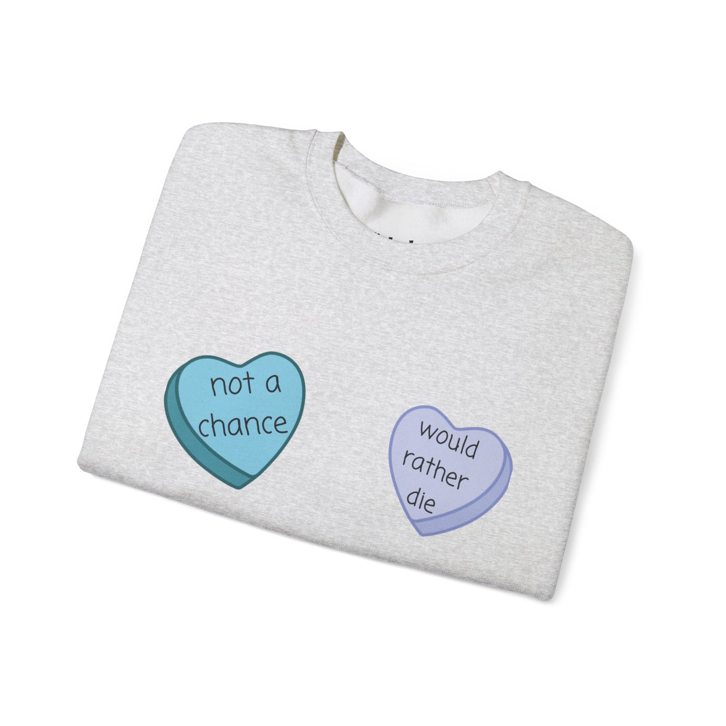 Heart Candy Sweatshirt, Gift for Singles, Love Sweatshirt, Valentine's Day Gift, Hopeless Romantic, Galentines Gift