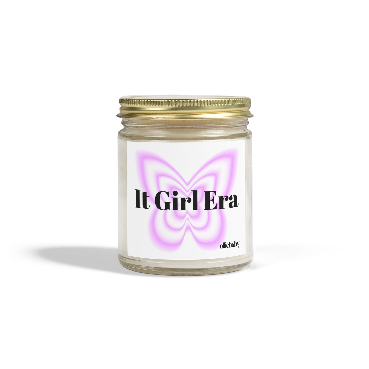 9oz Cute Aesthetic Coconut Apricot Wax Scented Candle for It Girl Era Vibes, Room Decor, Relaxation Gift, Self-care, Teen Gift