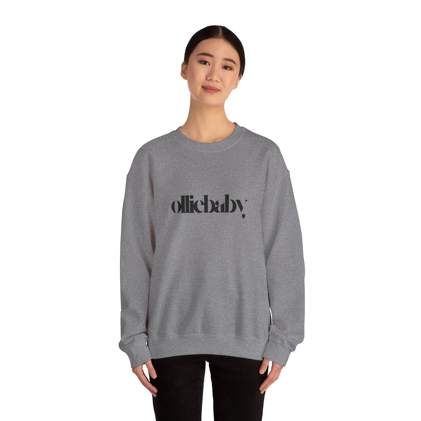 Crewneck Sweatshirt, Cute Aesthetic Olliebaby Unisex, Very Cool Vibes, Cozy Jumper, Trendy Sweater, Soft Pullover, Stylish Top