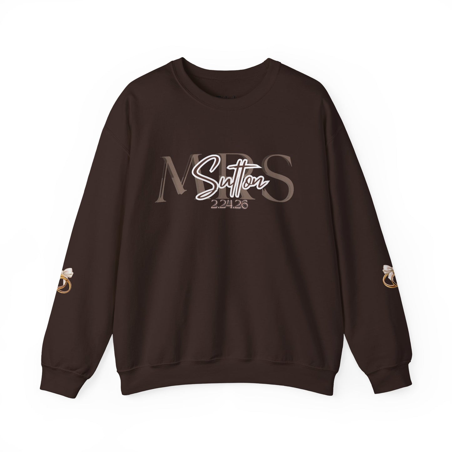 Wedding Colors Crewneck Sweatshirt, Future Wifey Bride Gift, Bridal Party, Customized Wedding Mrs. Top, Personalized Bachelorette