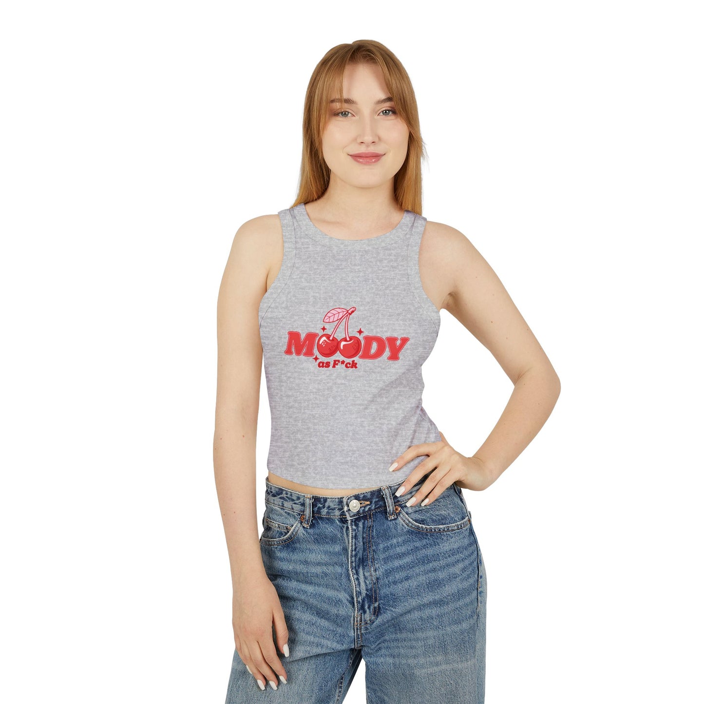 Tank Top, Y2K Inspired Ribbed Racerback for Women, Feeling Cute Must-Have, Jk Queen's Dream, Public Ready Fashion Shirt