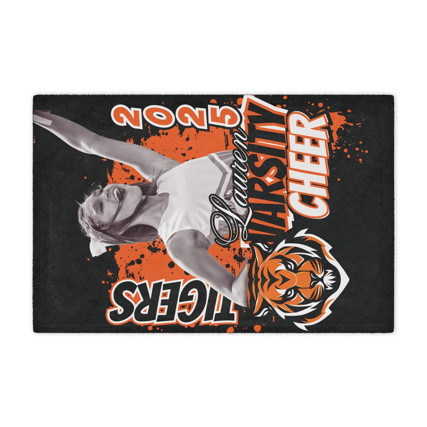 Athlete Stadium Blanket, Personalized Sports Team Throw, Custom Fan Fleece, Game Day Gift, Cozy Winter Blanket