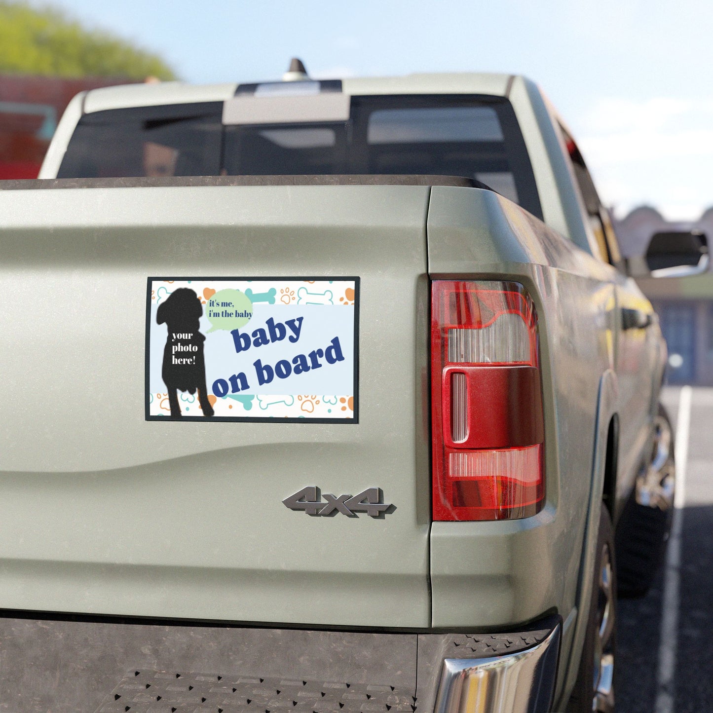 Dog Lover Car Magnet, Personalized Customized Bumper Sticker Magnet, Pet Owner Gift, Fridge Magnet, Refrigerator Decoration, Cute Animal