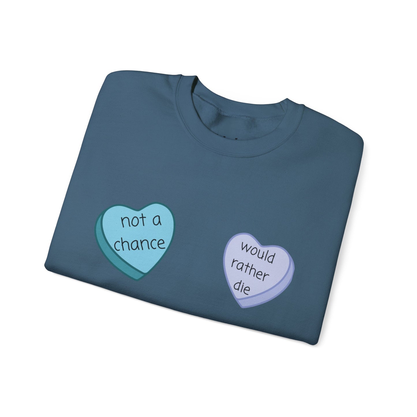Heart Candy Sweatshirt, Gift for Singles, Love Sweatshirt, Valentine's Day Gift, Hopeless Romantic, Galentines Gift