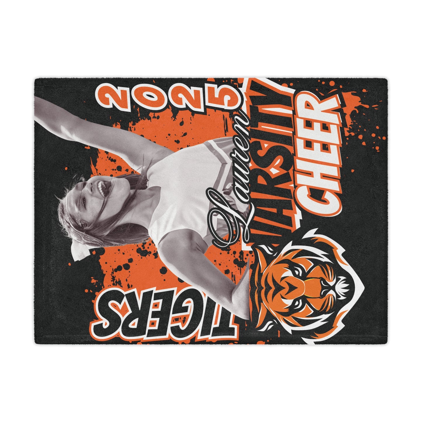 Athlete Stadium Blanket, Personalized Sports Team Throw, Custom Fan Fleece, Game Day Gift, Cozy Winter Blanket
