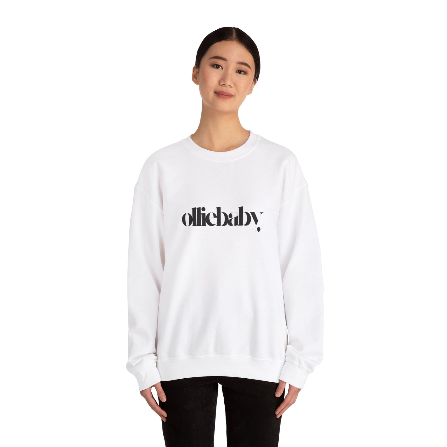 Crewneck Sweatshirt, Cute Aesthetic Olliebaby Unisex, Very Cool Vibes, Cozy Jumper, Trendy Sweater, Soft Pullover, Stylish Top