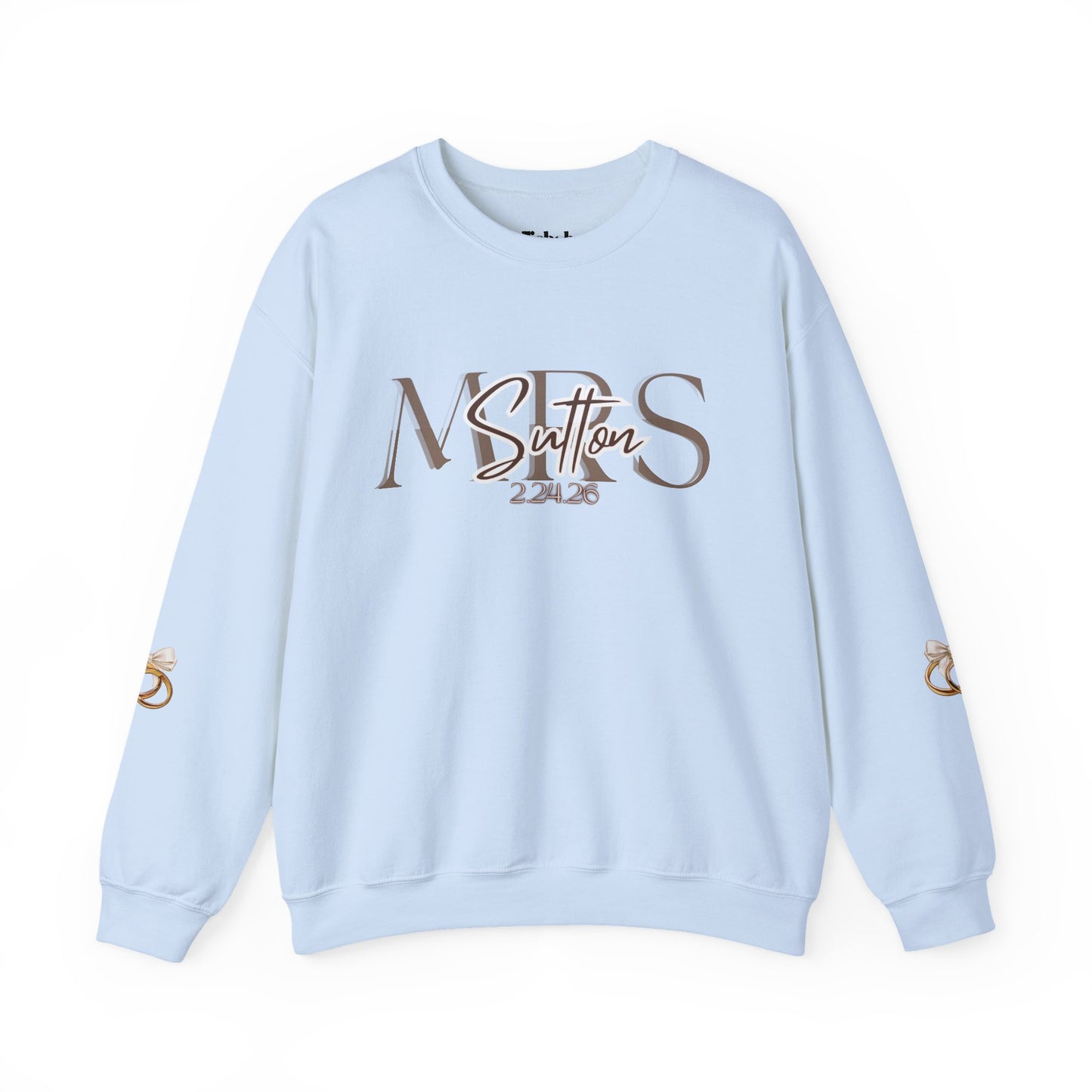 Wedding Colors Crewneck Sweatshirt, Future Wifey Bride Gift, Bridal Party, Customized Wedding Mrs. Top, Personalized Bachelorette