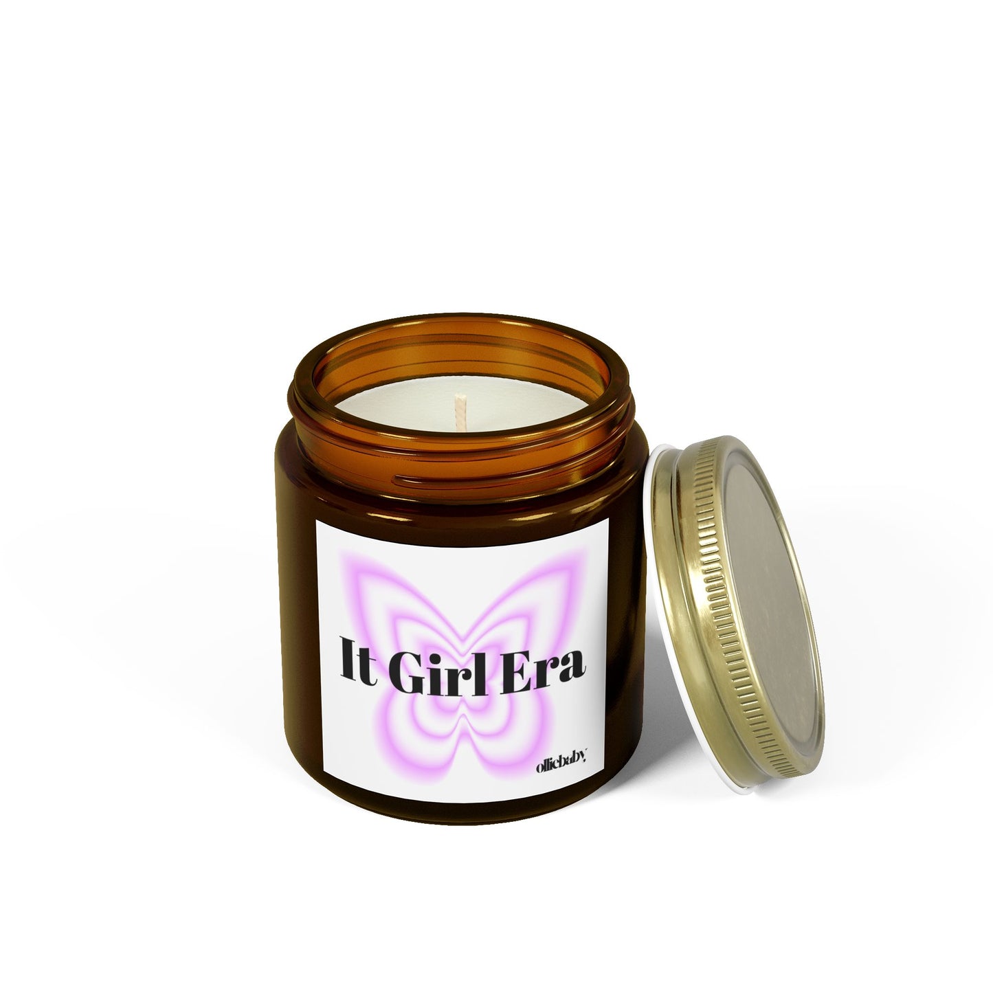 9oz Cute Aesthetic Coconut Apricot Wax Scented Candle for It Girl Era Vibes, Room Decor, Relaxation Gift, Self-care, Teen Gift