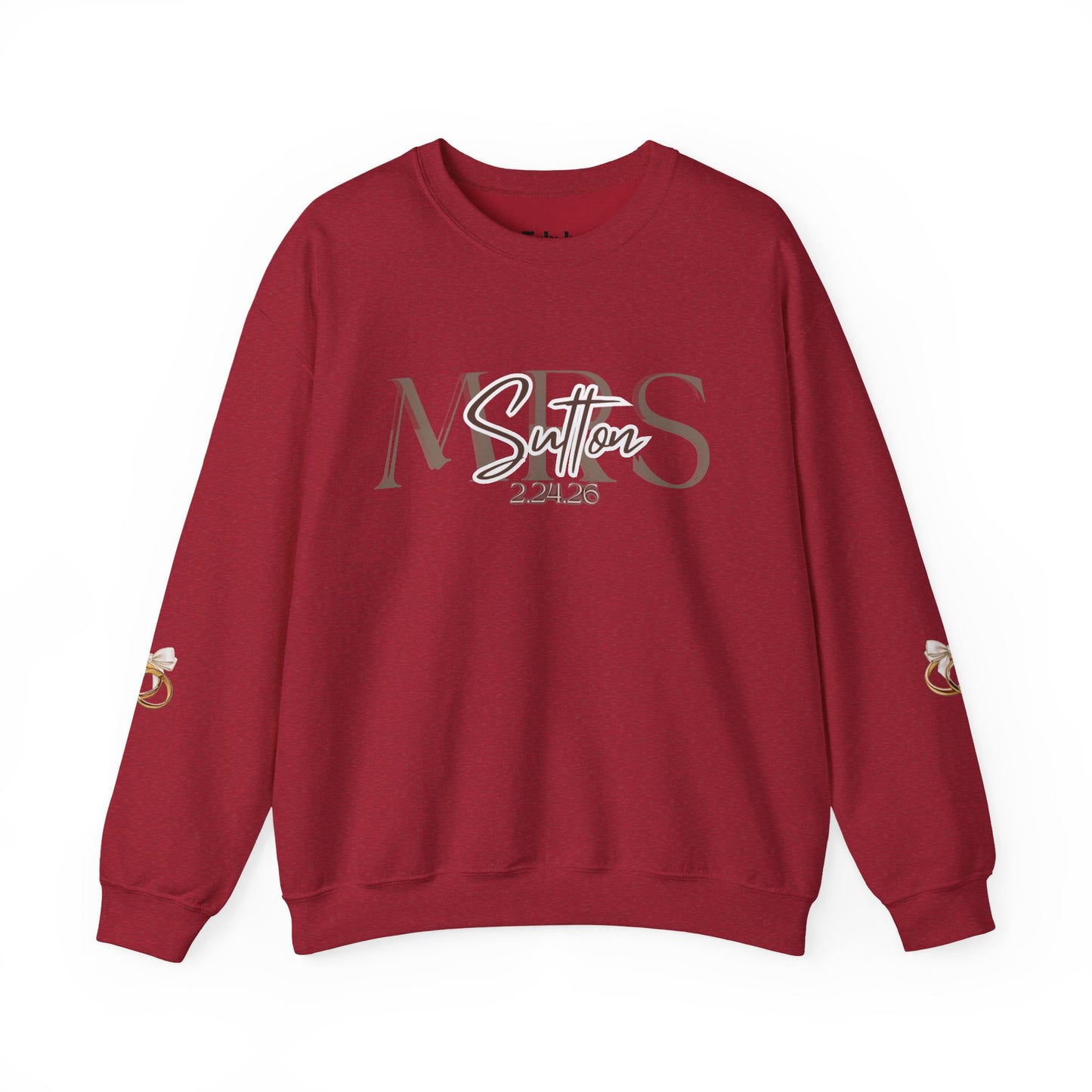 Wedding Colors Crewneck Sweatshirt, Future Wifey Bride Gift, Bridal Party, Customized Wedding Mrs. Top, Personalized Bachelorette