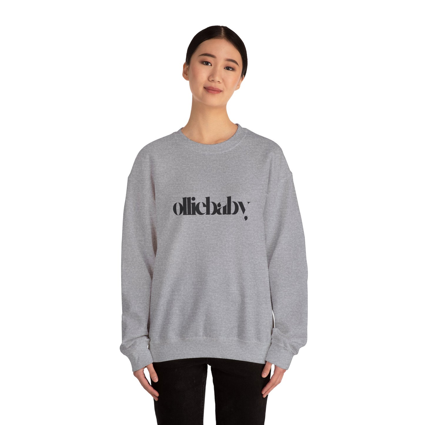 Crewneck Sweatshirt, Cute Aesthetic Olliebaby Unisex, Very Cool Vibes, Cozy Jumper, Trendy Sweater, Soft Pullover, Stylish Top