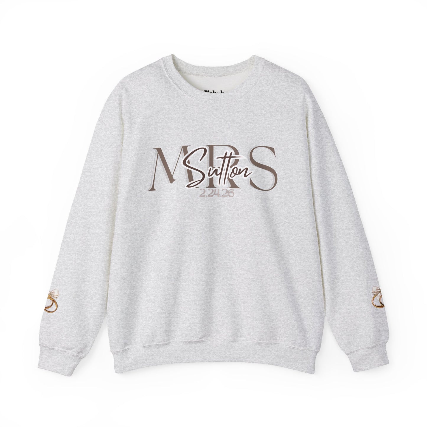 Wedding Colors Crewneck Sweatshirt, Future Wifey Bride Gift, Bridal Party, Customized Wedding Mrs. Top, Personalized Bachelorette