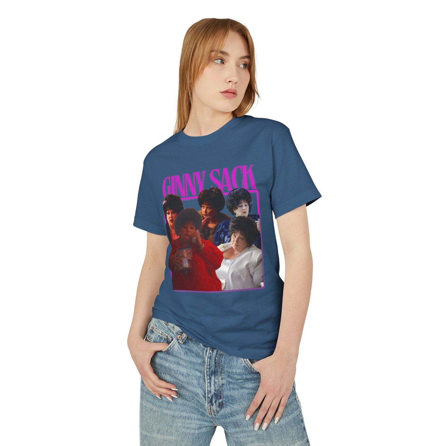 The Sopranos Collection - Ginny Sack Tee, Relaxed Fit Unisex Cotton Top