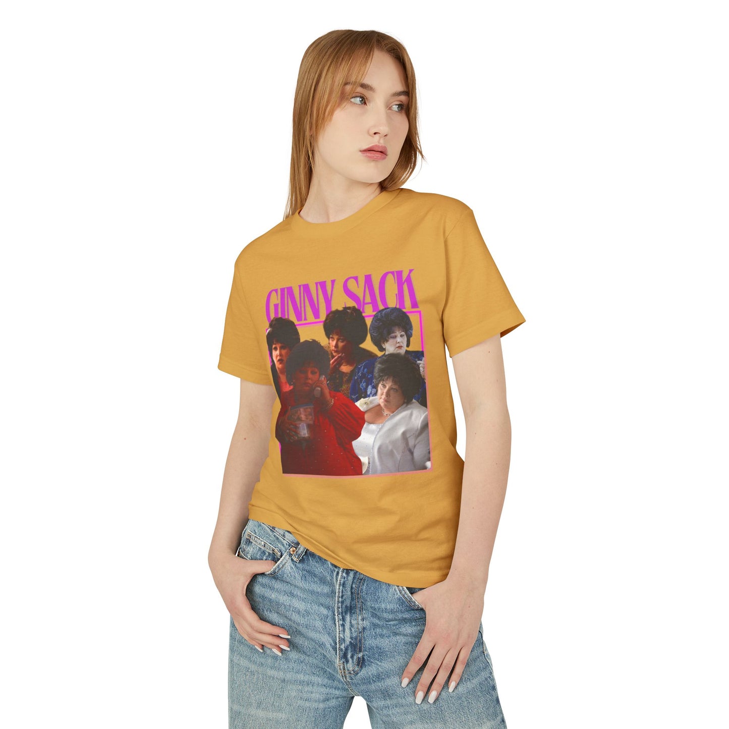 The Sopranos Collection - Ginny Sack Tee, Relaxed Fit Unisex Cotton Top