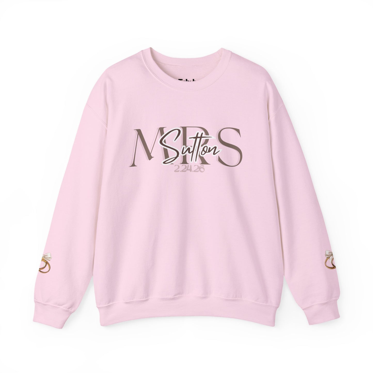 Wedding Colors Crewneck Sweatshirt, Future Wifey Bride Gift, Bridal Party, Customized Wedding Mrs. Top, Personalized Bachelorette