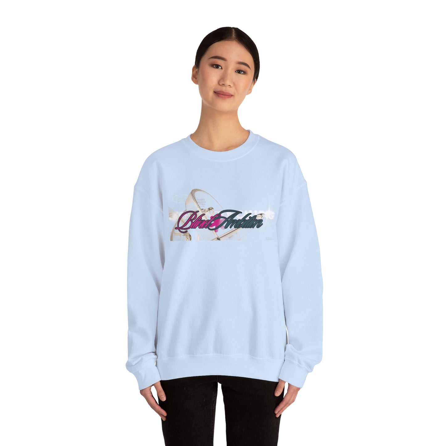 Blind Ambition (Excellence is Calling) Unisex Crewneck Sweatshirt, Trendy Streetwear, Comfy Gift for Friends, Everyday Casual Wear, Stylish