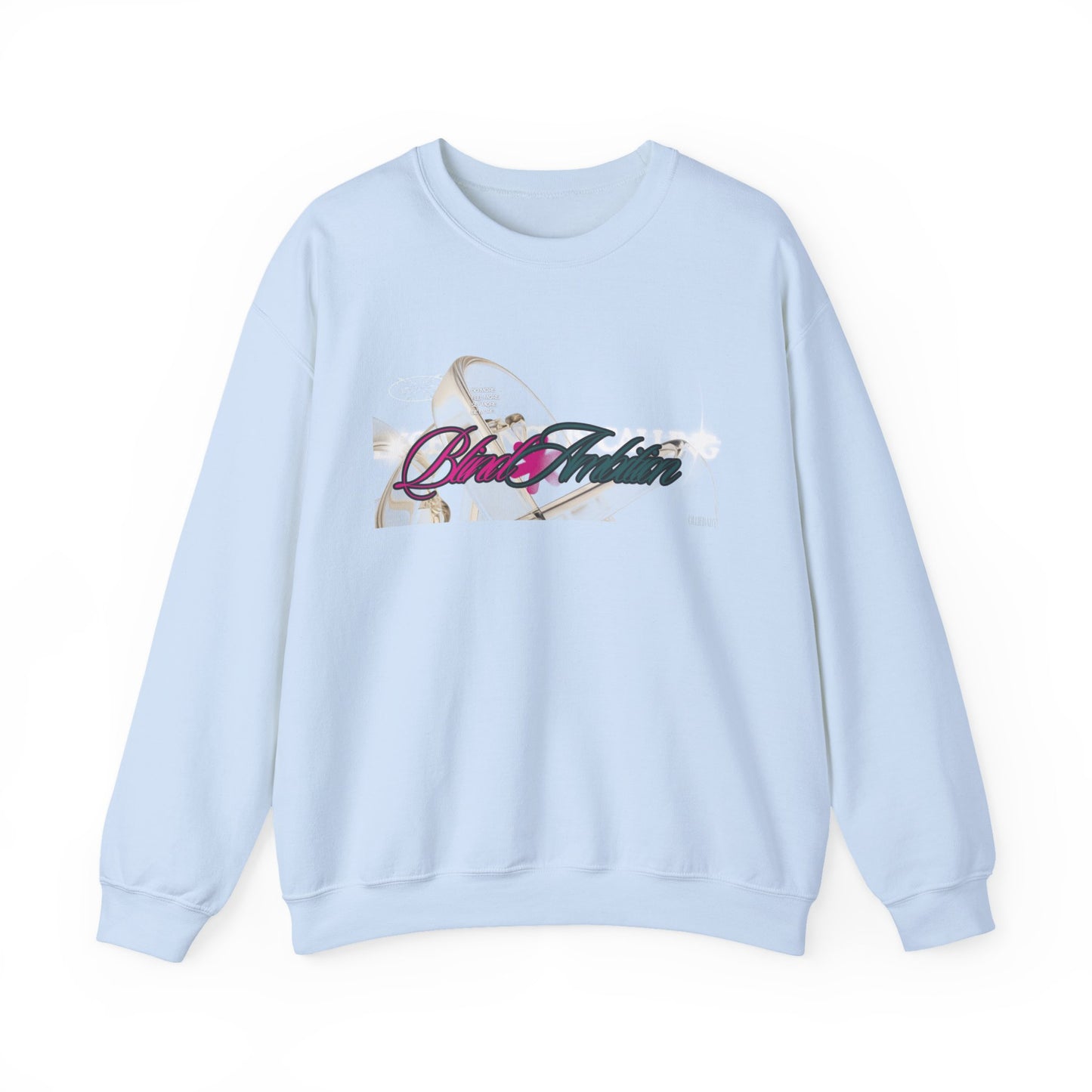 Blind Ambition (Excellence is Calling) Unisex Crewneck Sweatshirt, Trendy Streetwear, Comfy Gift for Friends, Everyday Casual Wear, Stylish