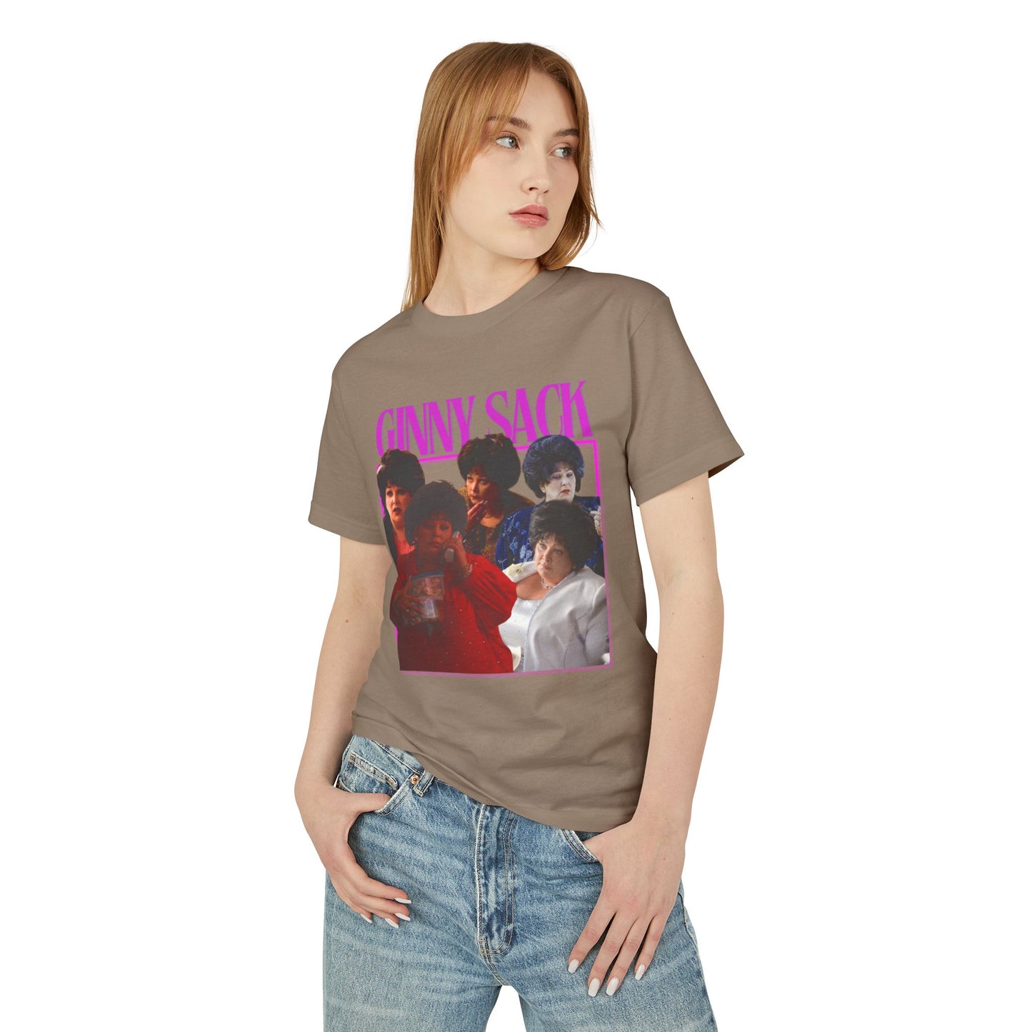 The Sopranos Collection - Ginny Sack Tee, Relaxed Fit Unisex Cotton Top
