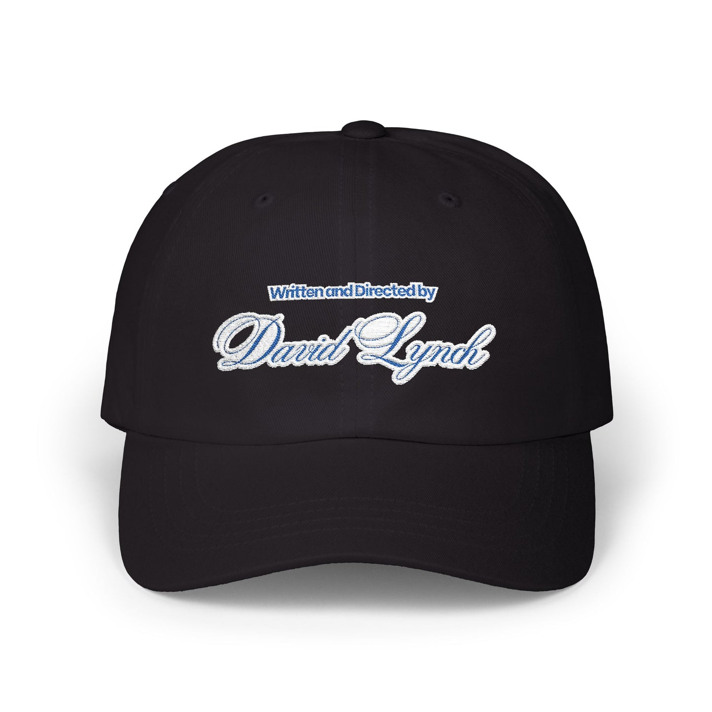 Embroidered Dad Cap, David Lynch Inspired Hat, Minimalist Baseball Cap, Retro Hipster Cap, Creative Visionary Gift, Black Dad Hat